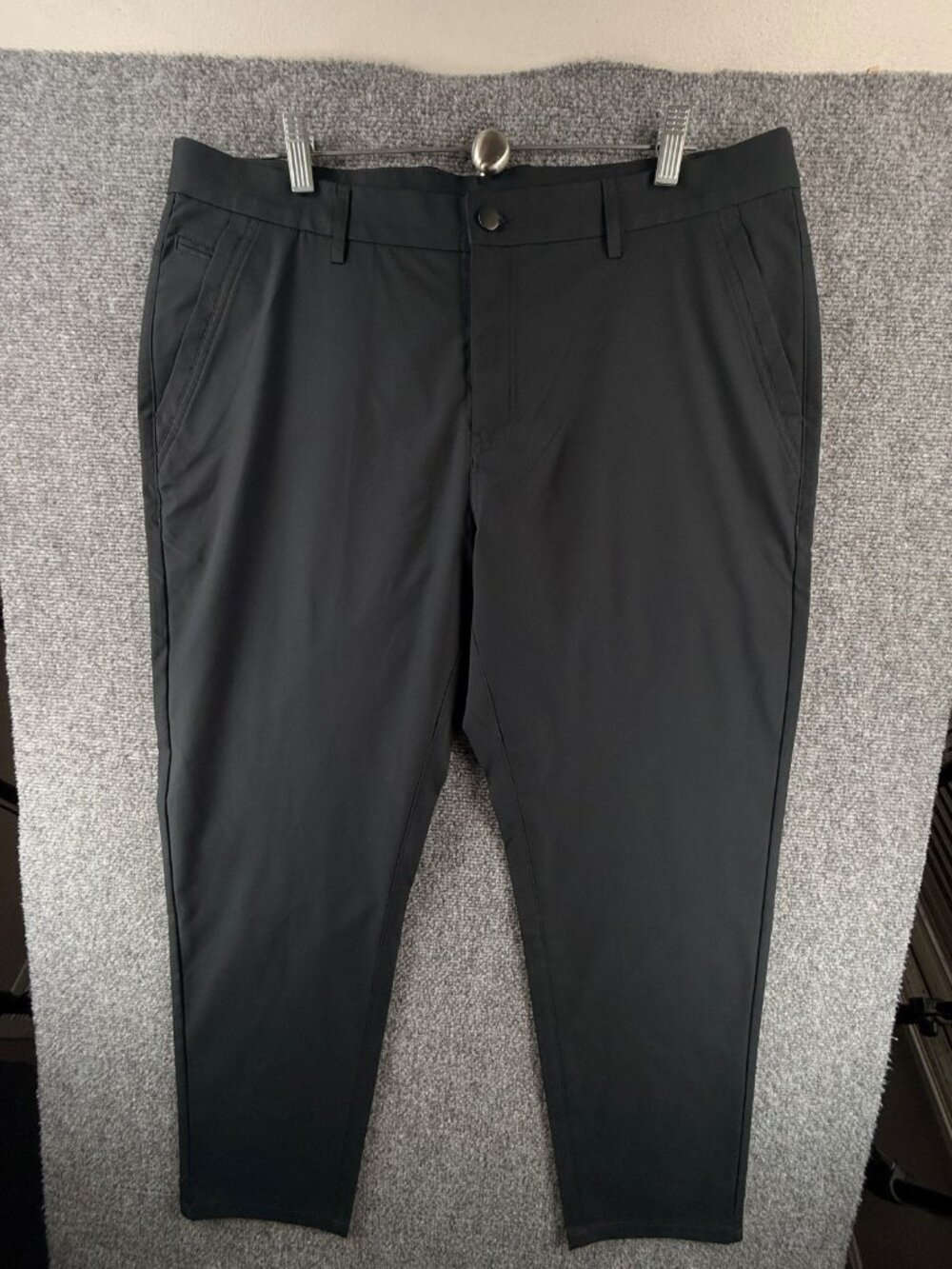 NWOT Marcus Pierce Pants Men Navy Blue 37x30 Performance Polyester ACTL 38X29